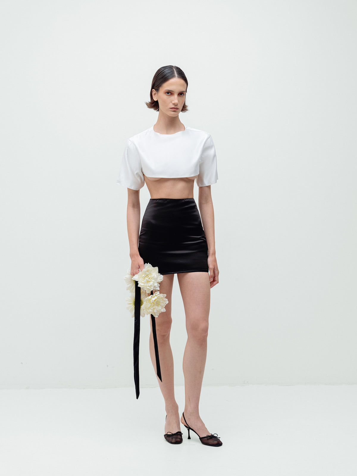 LIVIA HIGH WAIST SKIRT BLACK